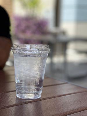 Crush,  crisp, cucumber infused water