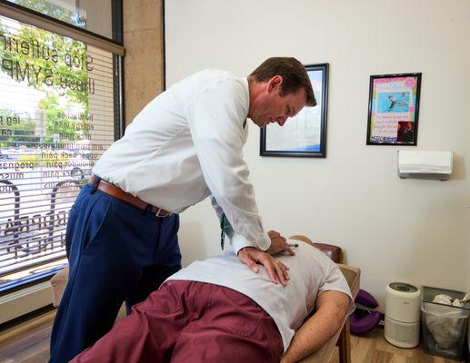 Dr. Baker with one of our patients.