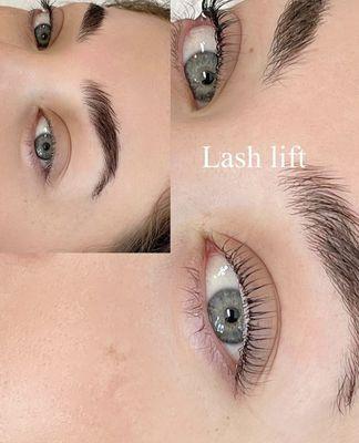 Lash lift  before and after