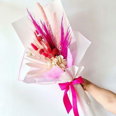 Dried flowers bouquet.