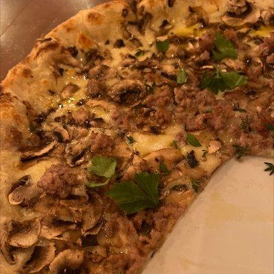 Fontina Mushroom Pizza