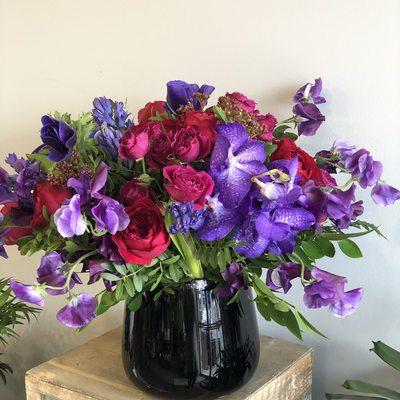 Lush jewel tone arrangement