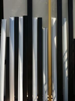 We have patio door, wardrobe, and screen door tracks available in all shapes,sizes,and colors!