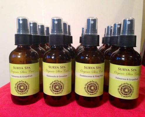 Custom order of aromatherapy sprays