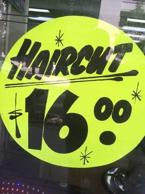 Any haircut you want for only $16