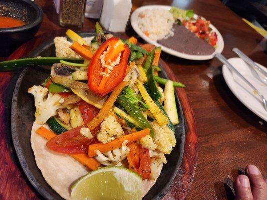 Veggie fajitas