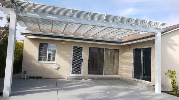 Lattice patio cover in Torrance