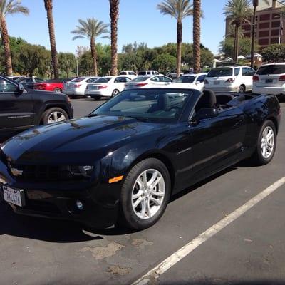 My free upgrade. 2013 Chevy Convertible Camaro. #winning #ftw