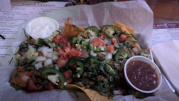 Nachos add chili.