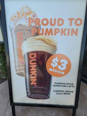 Pumpkin  Spice Signature Latte on 8/22/22