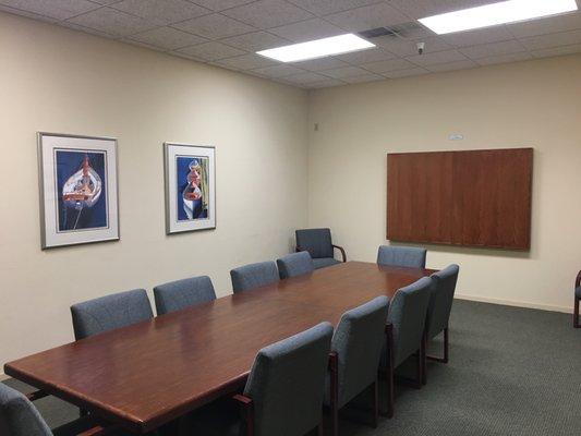 Confidential conference room.