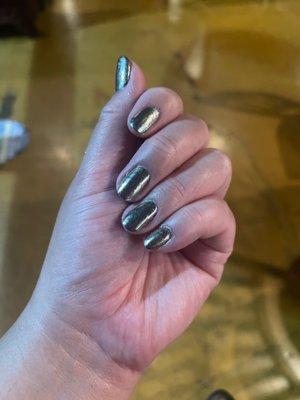 Finally got my chrome nails!