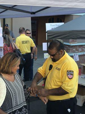 Event Security Checking people in