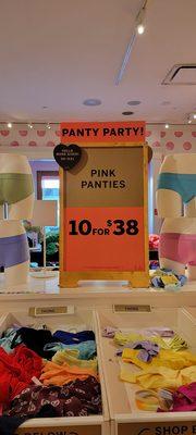 Awesome deal since these panties are $10.50 each