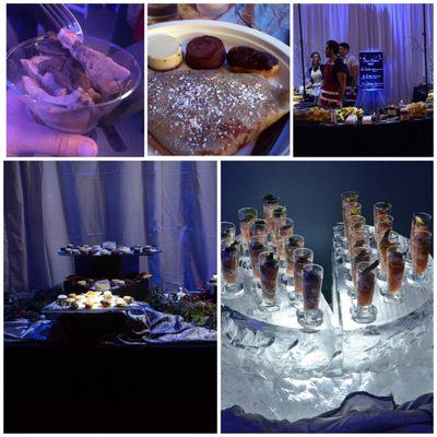 Some of the food - there was passed appetizers & salad stations as well but I didn't get a chance to take photos of them.