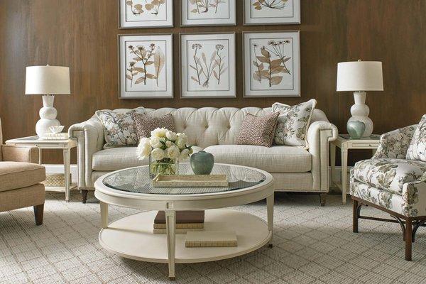 Living Room featuring beautiful upholstered pieces, occasional tables, and the perfect finishing touches from Simply Grande.