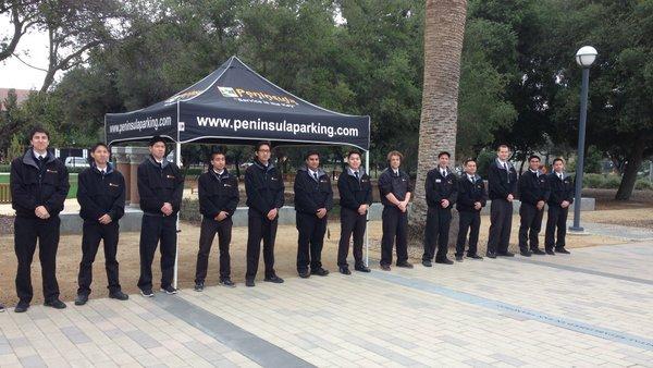 Valet parking at Stanford University