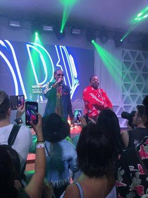 Snoop Dogg at the Coachella Heineken house