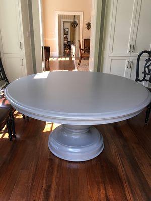 Dining table painted custom color and lacquer application