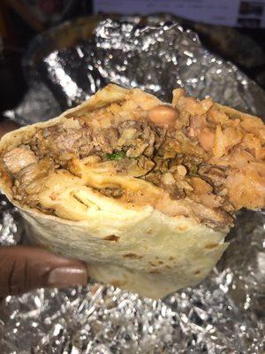 Carne asada burrito