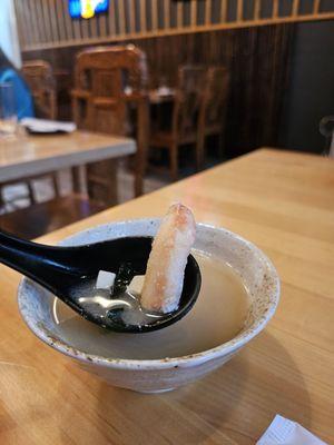 Crab miso soup