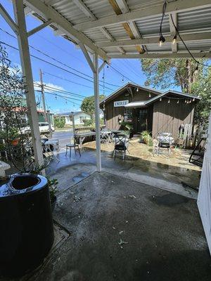 Outside patio area