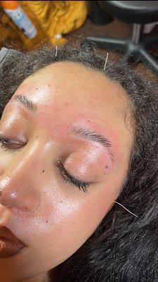 Brow lamination and wax