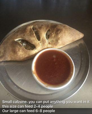 Cheese calzone