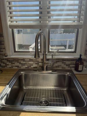 Brand new faucet installation