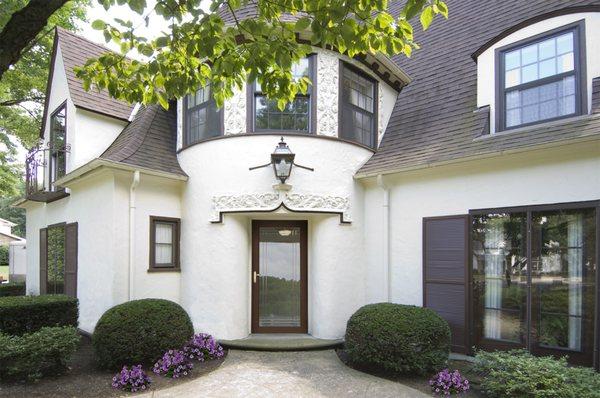 Decorative Storm door.