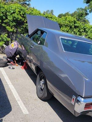 69 impala getting some TLC.