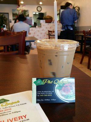 Cafe Sua Da. Vietnamese Iced Coffee