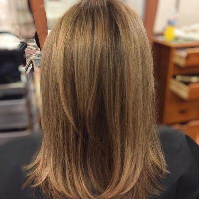 Color, Highlight, Layering & Smooth Blow Dry! Need A Change? Call/Text 603-702-1455 @HairByLiz.PortsmouthNH #TalkingHedz www.TalkingHedz.net