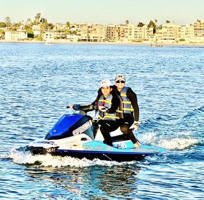 He wont let Daddy Drive the JET SKI ;)