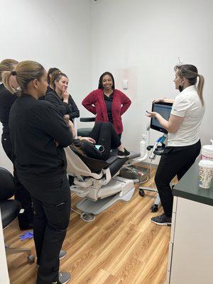 Invisalign training for staff at Premiere Dental of Northeast