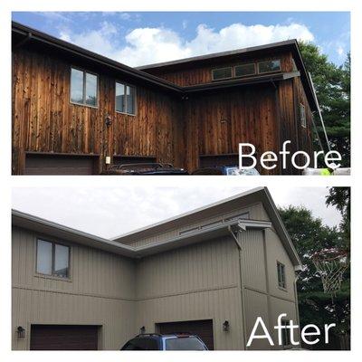 Beautiful new siding to drive up to every day! Let us transform your house too! Call us today!