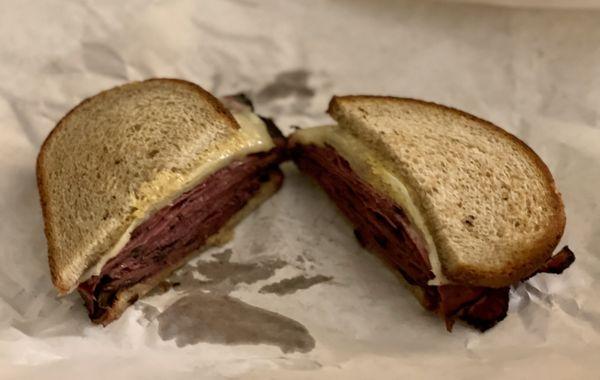 Pastrami and Swiss on Rye