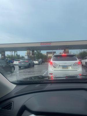 In line for gas!