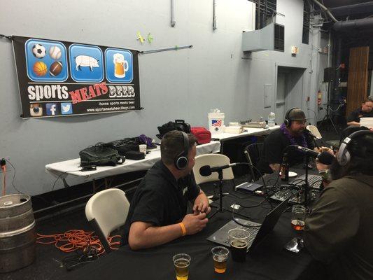 Sports Meats Beer Podcast recording on location at the "Battle of the Brews" Festival in Santa Rosa.