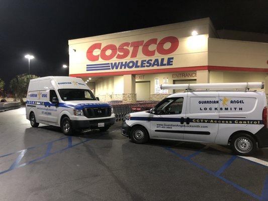 Working @costco at night