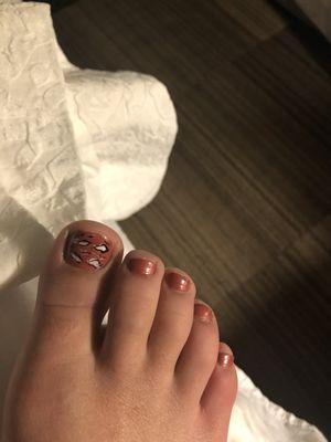 Her pedicure