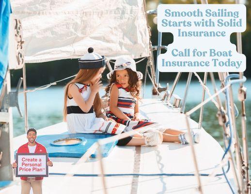 Boat Season is here! Make sure you are covered by talking to our State Farm office!