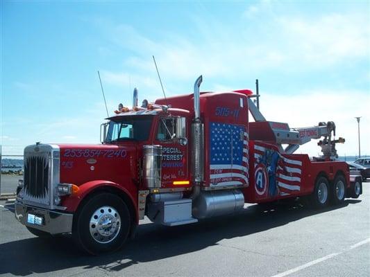 One of our largest trucks, Captain America