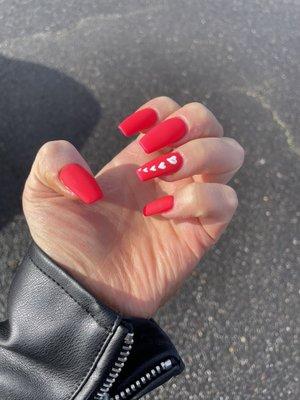 Valentine's Day nails