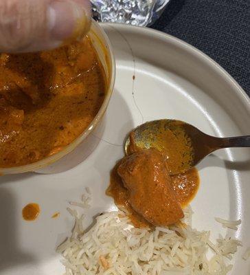 Chicken and hair tikka masala