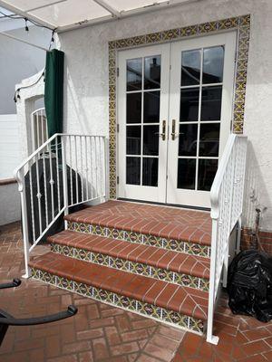 Hand railing crafted  by Creative Iron Works