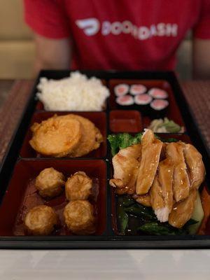 Chicken teriyaki dinner bento box