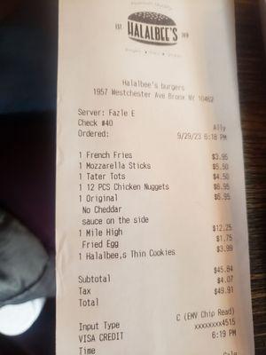 Our bill