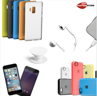 phone cases, chargers, wireless chargers, pop sockets and so much more