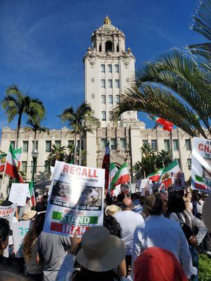 Protest at City Hall 11-5-2022 to get President Biden to get tough on Iran!